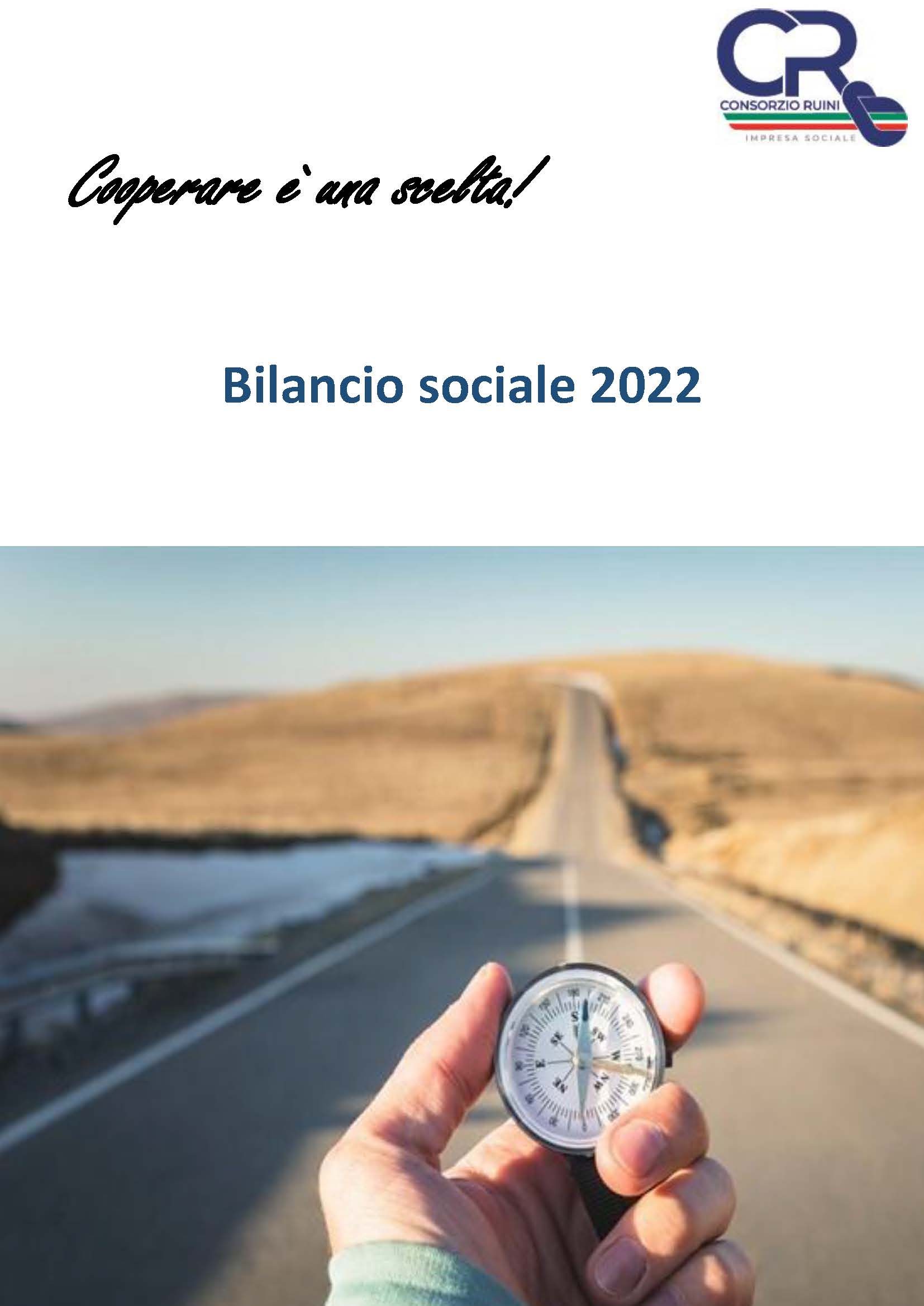 Copertina bilancio sociale 2022 Consorzio Meuccio Ruini